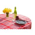 Nappe tissu carreaux vichy en coton rouge 150x400 cm