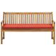 Banc en bois solide bois clair 3 Personnes