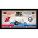New Jersey Devils vs. York Islanders Framed 10" x 20" House Divided Hockey Collage