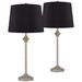 360 Lighting Lynn 26" High Beige and Black Buffet Lamps Set of 2