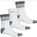 Adidas Underwear & Socks | 3 Pair Adidas High Quarter Socks | Color: Gray/White | Size: M