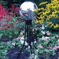 Echo Valley Low Profile Gazing Ball Stand Metal | 25.25 H x 10.25 W x 10.25 D in | Wayfair 4061