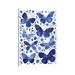 East Urban Home Blue Butterflies by Nic Squirrell - Wrapped Canvas Graphic Art Print Canvas | 12 H x 8 W x 0.75 D in | Wayfair