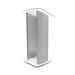 FixtureDisplays 23.75" Acrylic Aluminum Podium w/Frosted Front Panel, 46.5" Tall - Silver Clear Metal | 46.5 H x 23.6 W x 20 D in | Wayfair