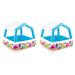 Intex 4' x 5.17' x 5.17' Plastic Kiddie Pool Plastic | 48 H x 62 W x 62 D in | Wayfair 2 x 57470EP