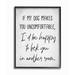 Stupell Industries Dog Makes You Uncomfortable Joke House Pet Phrase by Elise Catterall - Graphic Art Print in Brown | Wayfair aa-913_fr_11x14