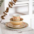 Bungalow Rose Mocanaqua 32 Piece Porcelain Dinnerware Set, Service for 8 Porcelain/Ceramic in Green | Wayfair 341B94F3AA8F43989076B587A0363416