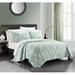 Alcott Hill® Vetter Sage Green Microfiber 9 Piece Quilt Set Polyester/Polyfill/Microfiber | Twin Quilt + 8 Additional Pieces Included | Wayfair