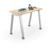 MooreCo Compass Makerspace Activity Table w/ Rectangle Butcher Block Top 42"H Base Wood/Metal in Brown | 42 H x 60 W x 30 D in | Wayfair