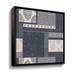 Charlton Home® Exotic Threads Cream - Graphic Art Print on Canvas Canvas, Wood in Blue | 18 H x 18 W x 2 D in | Wayfair