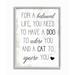 Stupell Industries For Balanced Life Quote Family Pets Cat Dog by Daphne Polselli - Graphic Art Print Wood in Brown | 20 H x 16 W x 1.5 D in | Wayfair