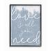 Stupell Industries Whimsical Love Is All You Need Script Blue White Quote by Becky Thorns - Graphic Art Print in Brown | Wayfair aa-924_fr_11x14