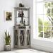 Merryman 73 Height Corner Bar w/ Wine Storage Wood in Gray Laurel Foundry Modern Farmhouse® | 72.83 H x 21.92 D in | Wayfair