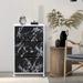 Sorbus 3 Drawers Chest Dresser - White Frame White Marble Wood/Metal in White/Black | 28.75 H x 17.75 W x 11.87 D in | Wayfair DRW-3D-MBW3