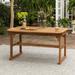 Winston Porter Anje Rectangular 6 - Person 55" Long Acacia Outdoor Dining Set w/ Cushions Wood in Brown | 30 H x 55 W x 35 D in | Wayfair