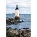 Breakwater Bay Lighthouse Views III by Rachel Perry Photograph Print on Canvas Metal in Blue | 32 H x 22 W x 1 D in | Wayfair