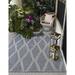 Blue/Gray 108 x 0.1 in Area Rug - Birch Lane™ Twill Geometric Indoor/Outdoor Area Rug | 108 W x 0.1 D in | Wayfair A2381909A0D44DD198CE7F52A75A20E8
