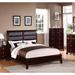 Winston Porter Agatho Standard Bed Wood & /Upholstered/Faux leather in Brown | 52 H x 79 D in | Wayfair 510C1682C094433DA5FFC823351E605C