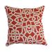 Red Barrel Studio® Jalecia Outdoor Square Pillow Cover & Insert Polyester/Polyfill blend in Red/Brown | 8 H x 17 W x 17 D in | Wayfair