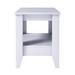 Winston Porter Boyd Prato Classic Manufactured Wood Low Profile Nightstand Wood in White | 19.7 H x 15.75 W x 15.75 D in | Wayfair