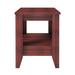 Winston Porter Boyd Prato Classic Manufactured Wood Low Profile Nightstand Wood in Brown | 19.7 H x 15.75 W x 15.75 D in | Wayfair