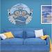 Trinx Boho Monkey Wall Decal, Boho Monkey Wall Sticker, Boho Monkey Wall Decor Vinyl in Gray/Blue | 46 H x 46 W in | Wayfair