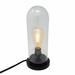 Williston Forge Himalayan Glow LED Bulb Vintage Desk Lamp Glass Shade 40W E27/Medium Edison Metal in Black/Brown | Wayfair