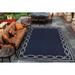 Blue 70 x 0.03 in Area Rug - Breakwater Bay Dillow Rope Ivory Indigo Flatwoven Indoor Outdoor Area Rug | 70 W x 0.03 D in | Wayfair