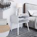 Corrigan Studio® Boyd Sleep Ragusa Mid-Century Modern Two Shelf Nightstand, Viera Collection Wood in White | 21.25 H x 19.7 W x 15.75 D in | Wayfair