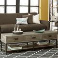 Trent Austin Design® Overholt Bench Coffee Table Wood in Black/Brown/Gray | 18 H x 62 W x 14 D in | Wayfair 8FECCC5EFB8C4D31B30C36A984F59674