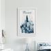 Winston Porter Visit Chicago - Picture Frame Painting Print on Paper in Blue/Gray/White | 30 H x 20 W x 1.5 D in | Wayfair