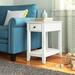 Andover Mills™ Hillyard End Table w/ Storage Wood in White | 23 H x 13 W x 22 D in | Wayfair FC1B6CC2D91348988D84FF27BFCB93DC