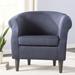 Barrel Chair - Lark Manor™ Adea Polyester Barrel Chair in Black/Brown | 32 H x 31.5 W x 27.5 D in | Wayfair LATR2530 34946334