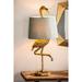 Bay Isle Home™ Fairlee Flamingo Resin Table Lamp Resin/Fabric in Blue/Yellow | Wayfair BYIL1410 42276538