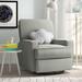 Mack & Milo™ Abingdon Upholstered Swivel Reclining Glider Polyester/or Blend in Gray/Black/Brown | 39.5 H x 33 W x 35.5 D in | Wayfair