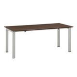 Safco Products Company Medina Table Desk w/ Straight Top Wood in White/Brown | 29.5 H x 72 W x 36 D in | Wayfair MTD72LDC
