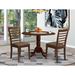 Alcott Hill® Maytham Drop Leaf Rubberwood Solid Wood Dining Set Wood/Upholstered in Brown/Red | Wayfair AA56FEA0C50D4C46B01E640EFFA0FC2B