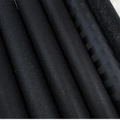 InjBlack-Papier peint imperméable à l'eau Pure Black Flash Vêtements de personnalité Papier de