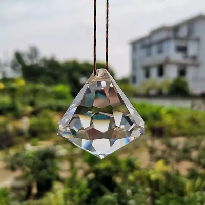 Lustre attrape-soleil en cristal prisme pièces suspendues boule à facettes accessoires