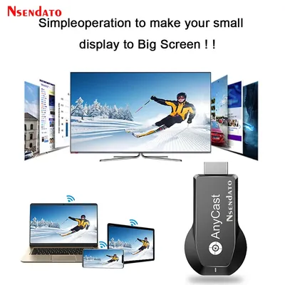 Clé de recopie sans fil Anycast M100 wi-fi 4K HD 2.4G/5G Dongle pour télévision Miracast DLNA