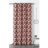 Rideau jacquard biloba polyester/jacquard rouge 140x240 cm