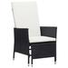 VidaXL Patio Furniture Set 2 Piece Sofa Chair w/ Coffee Table Poly Rattan Metal in Gray/Black | 37 H in | Wayfair 310233