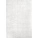 White 48 x 1.46 in Area Rug - Latitude Run® Oguz Power Loom Performance Solid Shag Ivory Rug Polypropylene | 48 W x 1.46 D in | Wayfair