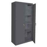 WFX Utility™ Walsall 78" H x 36" W x 18" D Welded Storage Cabinet, Wood in Gray/Black | 78 H x 36 W x 18 D in | Wayfair