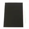 Papier pour peinture magique à gratter 10 feuilles de papier A4 avec bâton à dessin jouet cadeau