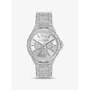 Michael Kors Oversized Camille Pavé Silver-Tone Watch Silver One Size