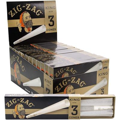 Zig Zag Paper King Cones