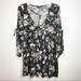 American Eagle Outfitters Dresses | American Eagle Black Floral Babydoll Dress | Color: Black/White | Size: Xs