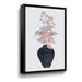 Winston Porter Vase w/ Flowers by Cora Niele - Graphic Art Print on Canvas in Green | 18 H x 12 W x 2 D in | Wayfair