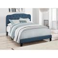 Lark Manor™ Amyliah Tufted Low Profile Standard Bed Metal in Blue | 49.2 H x 64.4 W x 85.7 D in | Wayfair 0EAD204438764D92945F9F9E78DDCD9D